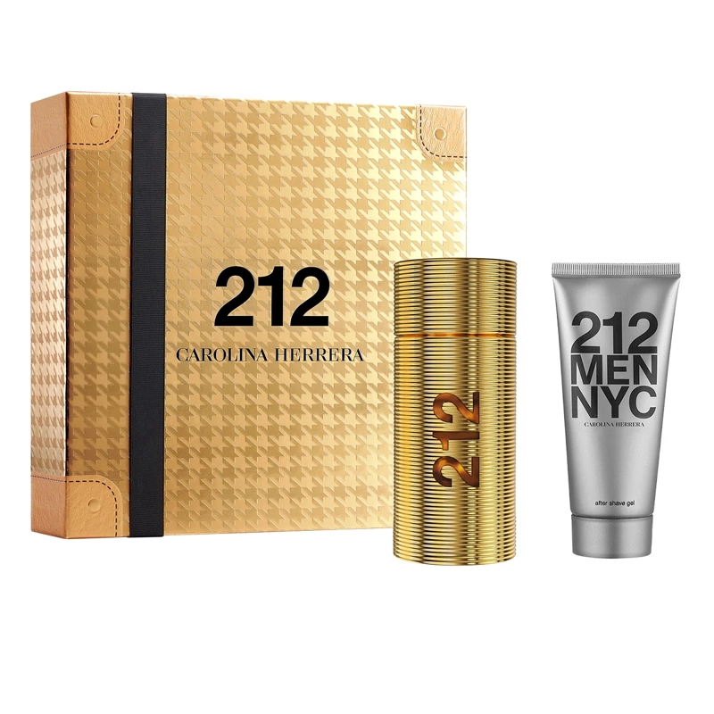 SET PERFUME HOMBRE CAROLINA HERRERA 212 NYC PARFUM EDP 100ML+100ML