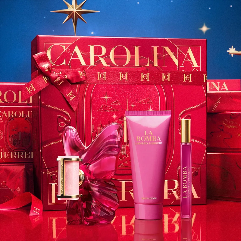 SET PERFUME MUJER CAROLINA HERRERA LA BOMBA EDP 80ML+100ML+EDP 10ML - 4
