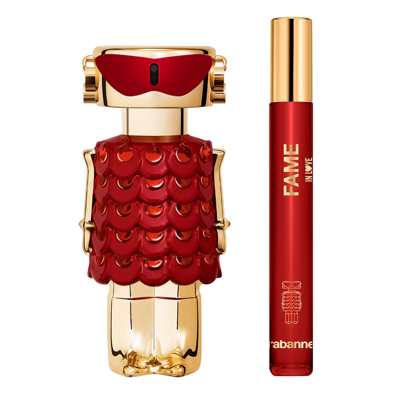 SET PERFUME MUJER RABANNE FAME IN LOVE PARFUM ELIXIR 50ML+10ML