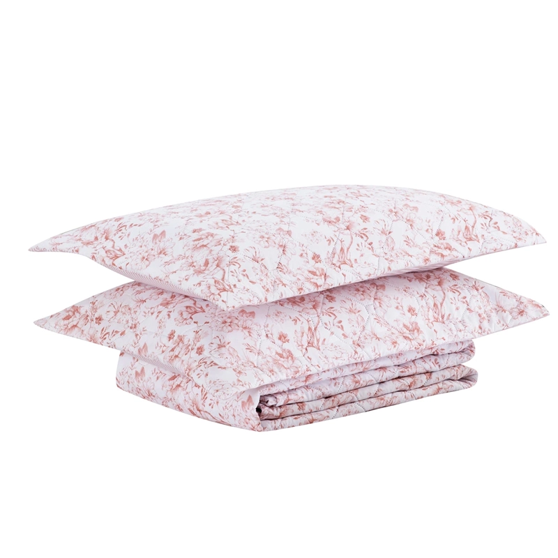 QUILT ANDES PRIENTED RAYAS 2 PLAZAS ROSA - 3