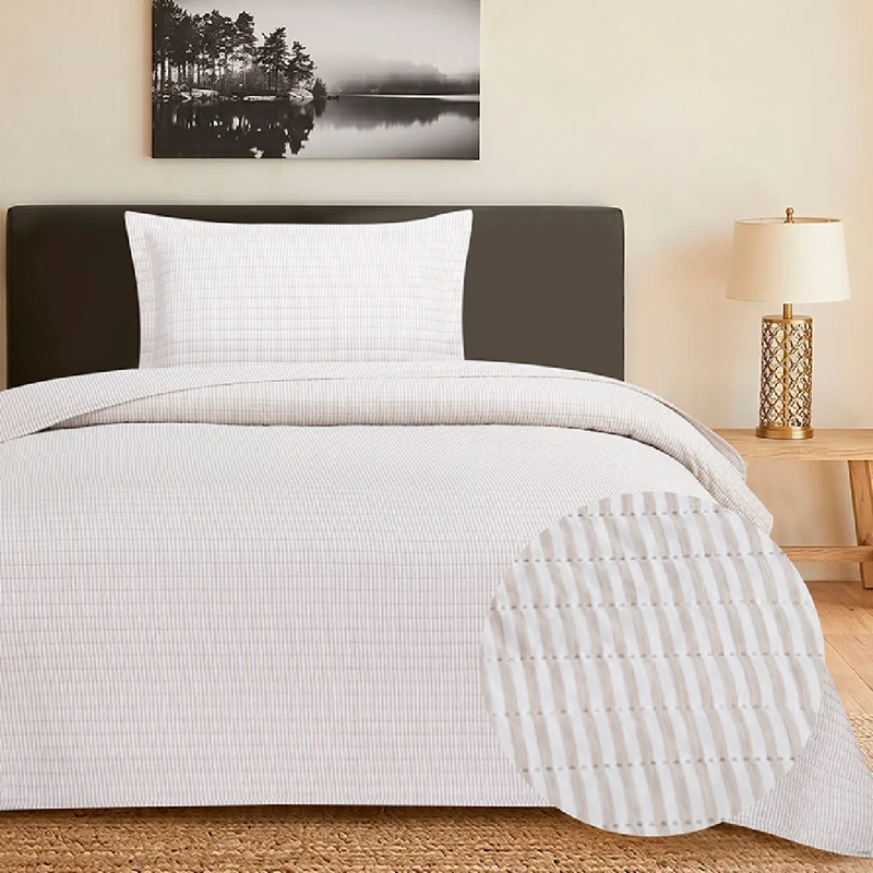 QUILT ANDES CATIONIC 1.5 PLAZAS BEIGE - 4