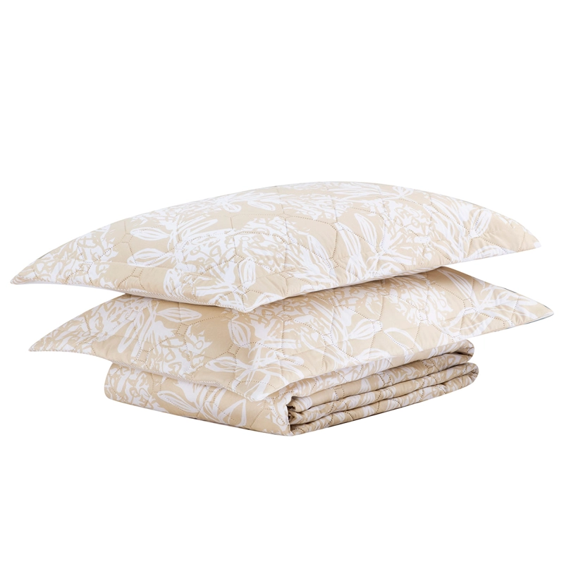 QUILT ANDES PRIENTED RAYAS KING BEIGE - 3