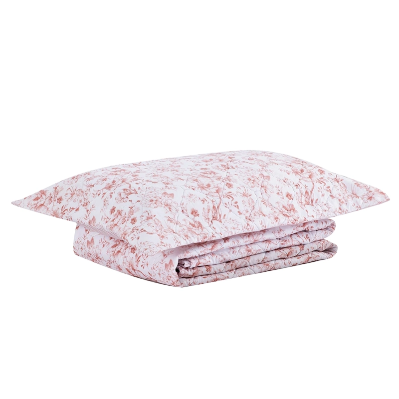 QUILT ANDES PRIENTED RAYAS 1.5 PLAZAS ROSA - 3