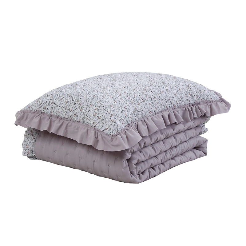QUILT ANDES RUFFLES 1.5 PLAZAS LILA - 3