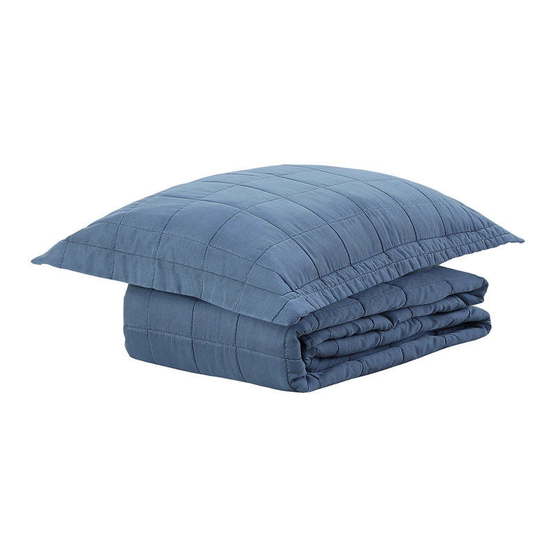 QUILT ANDES STONE WASH 1.5 PLAZAS AZUL - 3