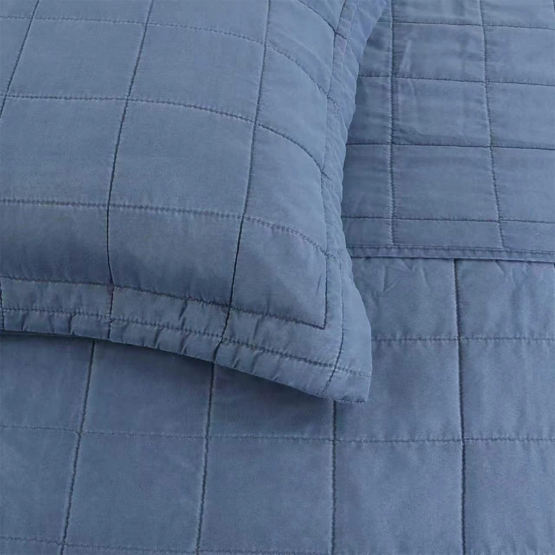 QUILT ANDES STONE WASH KING AZUL - 2
