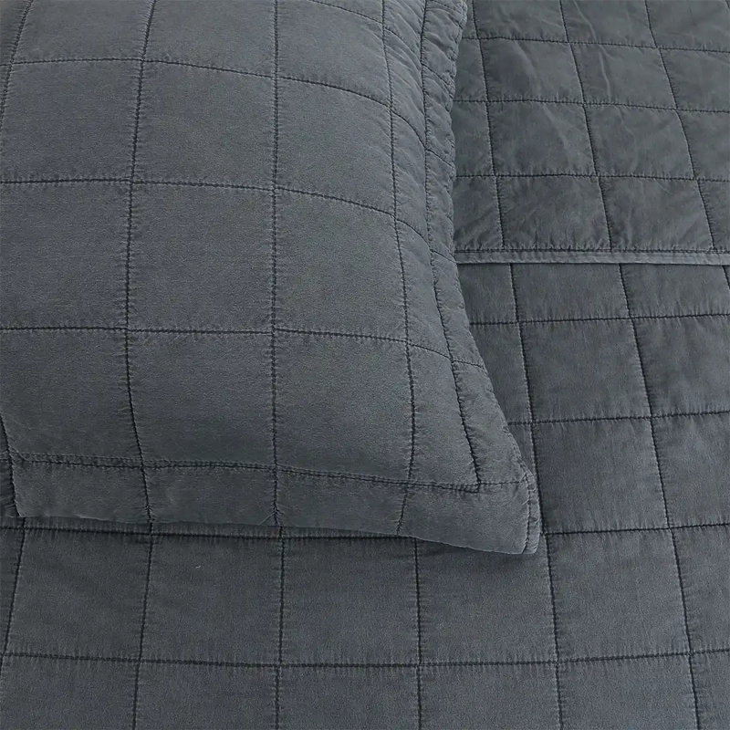 QUILT ANDES STONE WASH 2 PLAZAS GRIS - 2