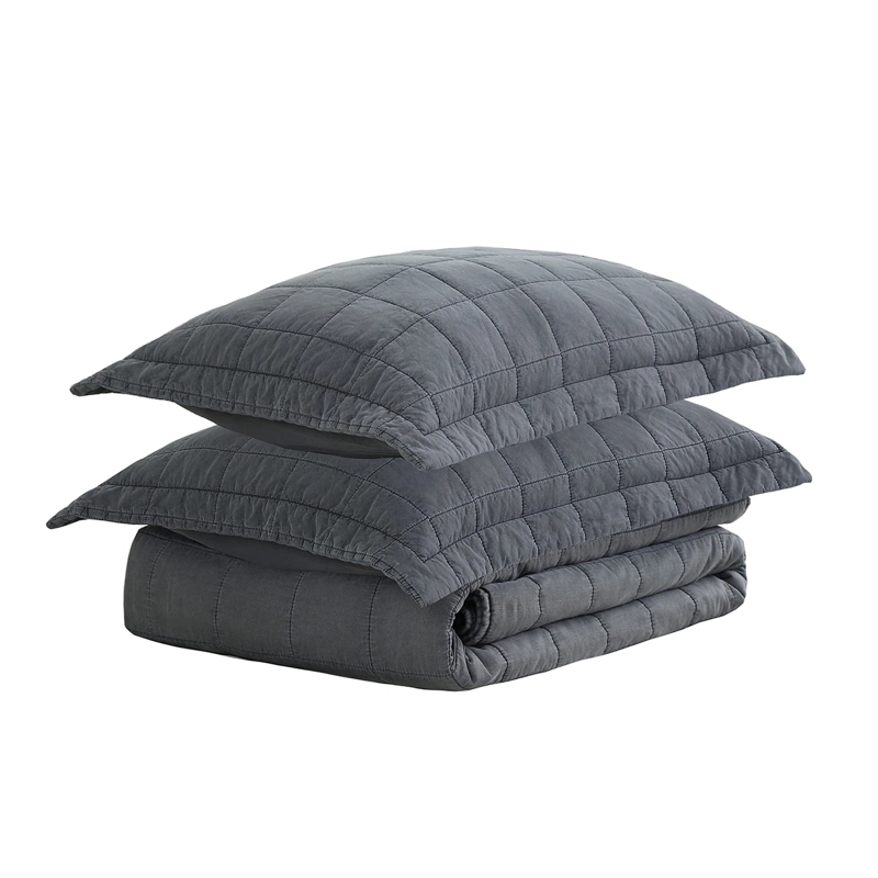 QUILT ANDES STONE WASH KING GRIS - 3