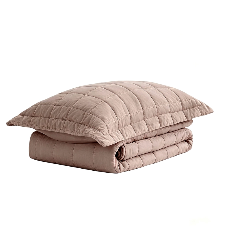 QUILT ANDES STONE WASH 1.5 PLAZAS ROSA - 3