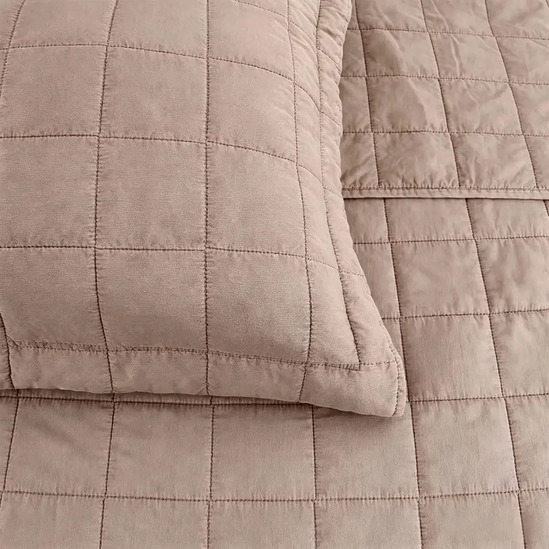 QUILT ANDES STONE WASH 2 PLAZAS ROSA - 2