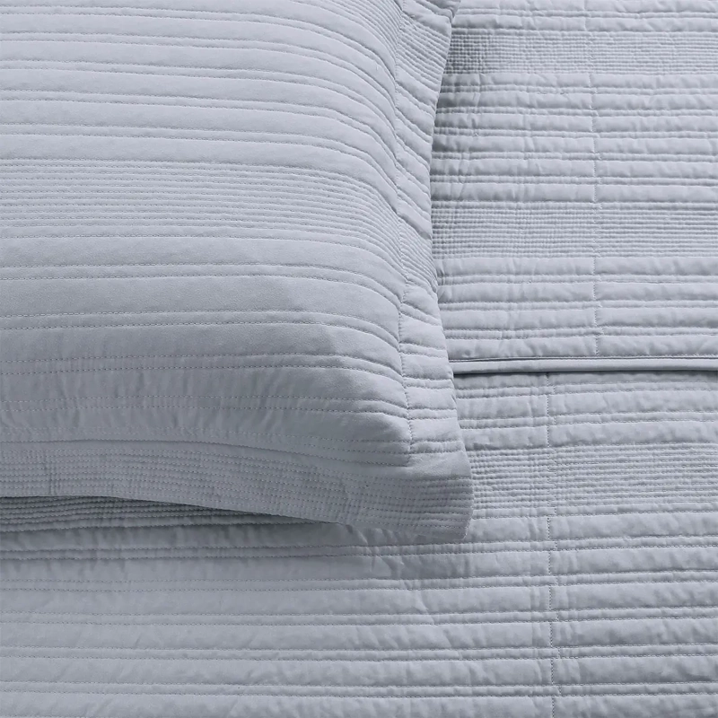 QUILT ANDES STRIPES 2 PLAZAS GRIS - 2