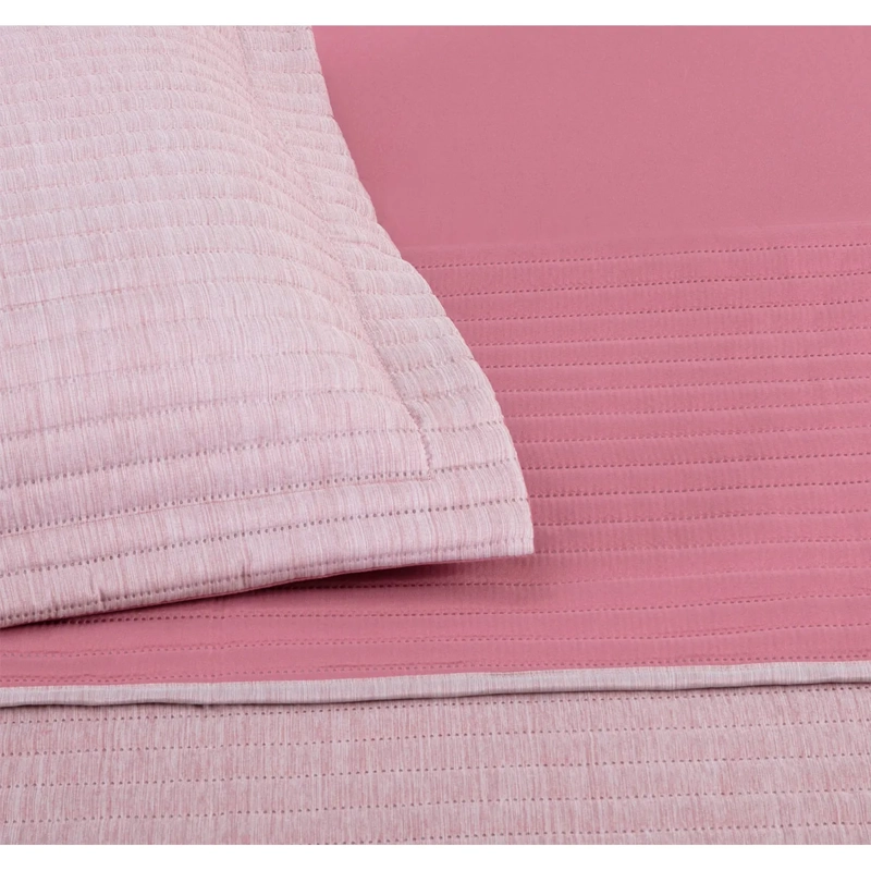 SET ANDES CATIONIC QUILT + JUEGO DE SÁBANAS 1.5 PLAZAS FRAMBUESA - 2