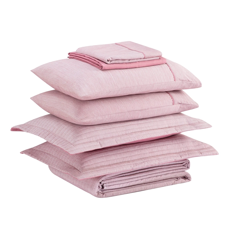 SET ANDES CATIONIC QUILT + JUEGO DE SÁBANAS 2 PLAZAS FRAMBUESA - 3