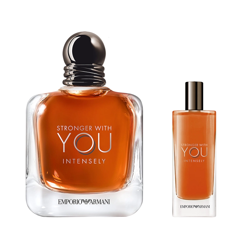 SET PERFUME HOMBRE GIORGIO ARMANI STRONGER WITH YOU INTENSELY EDP 100ML+15ML