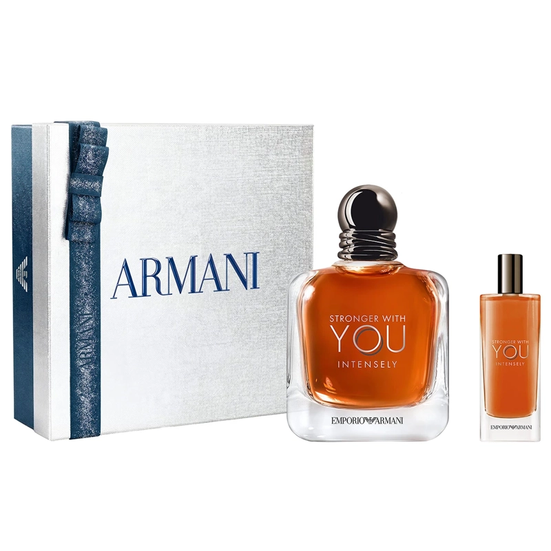 SET PERFUME HOMBRE GIORGIO ARMANI STRONGER WITH YOU INTENSELY EDP 100ML+15ML - 2