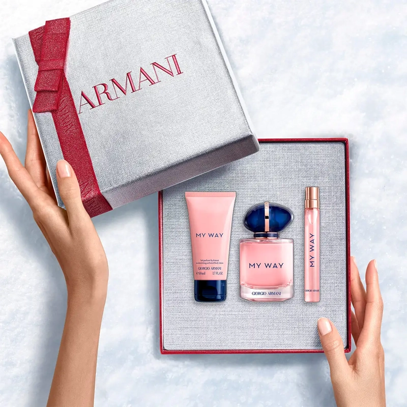 SET PERFUME MUJER GIORGIO ARMANI EDP 90ML+10ML+50ML - 3