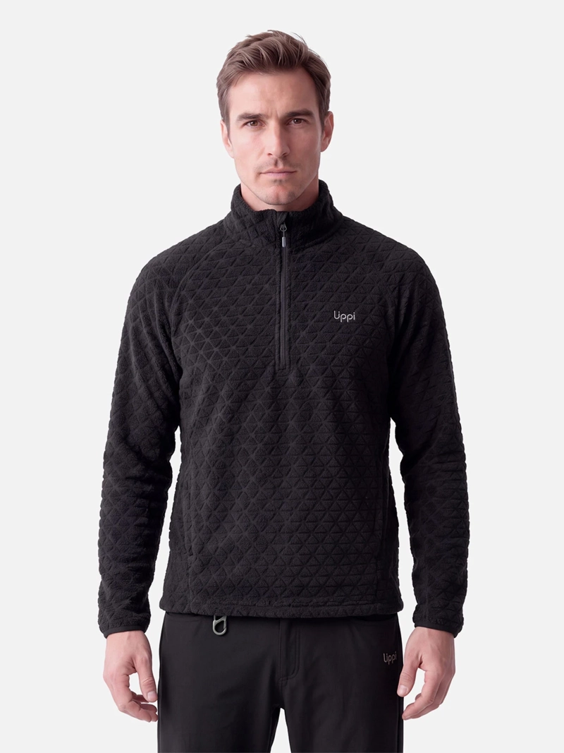 POLAR OUTDOOR HOMBRE LIPPI JACARANDA NANO-F 1/4 ZIP NEGRO