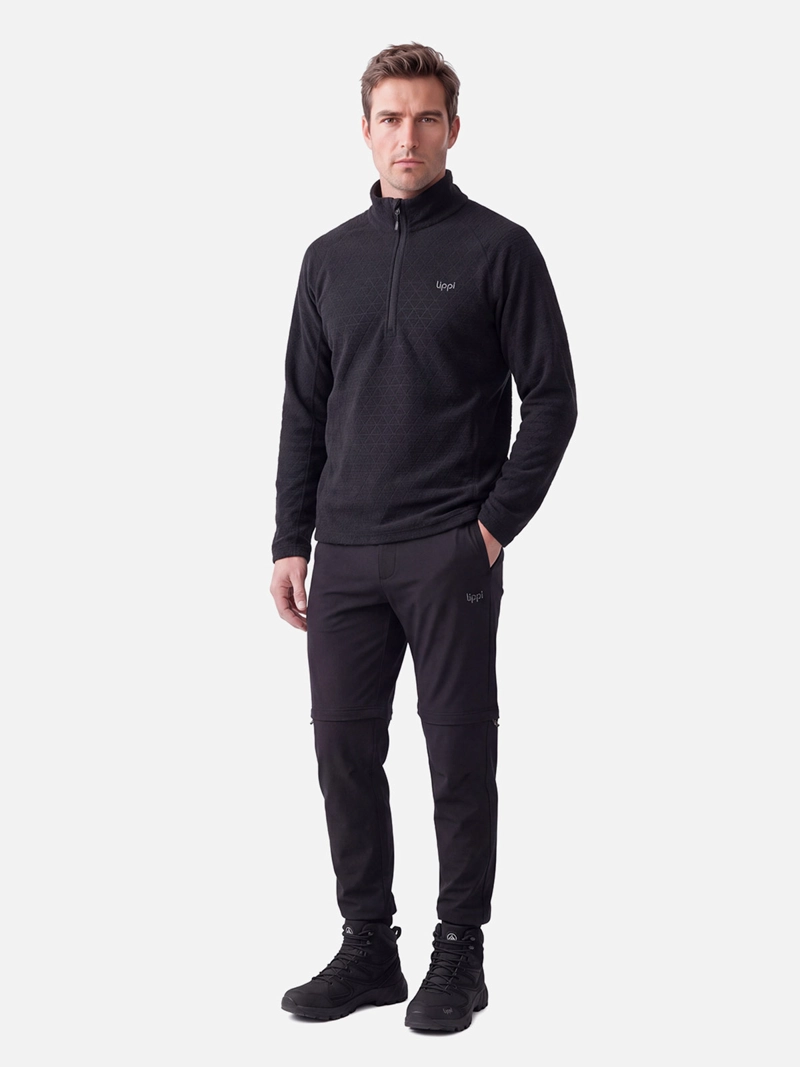 POLAR OUTDOOR HOMBRE LIPPI JACARANDA NANO-F 1/4 ZIP NEGRO - 3