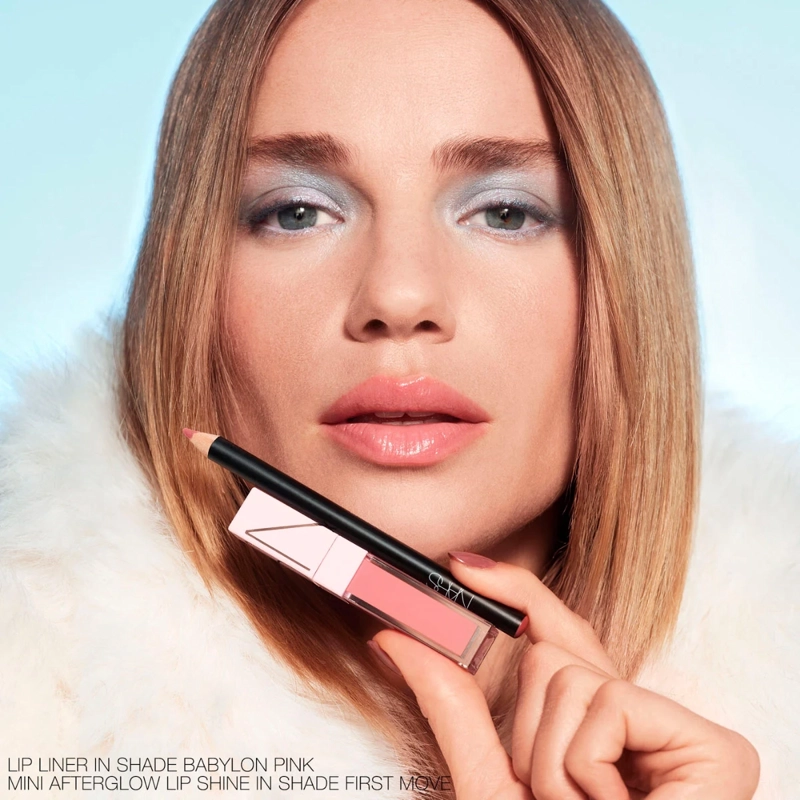 SET LIP COMBO NARS LIP & SHINE BABYLON PINK + FIRST LOVE, foto 5