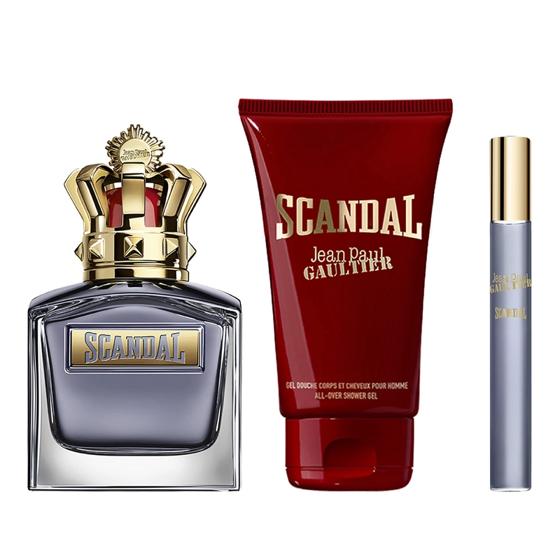 SET PERFUME HOMBRE JEAN PAUL GAULTIER SCANDAL EDT 100ML+75ML+OEDT 10ML - 1