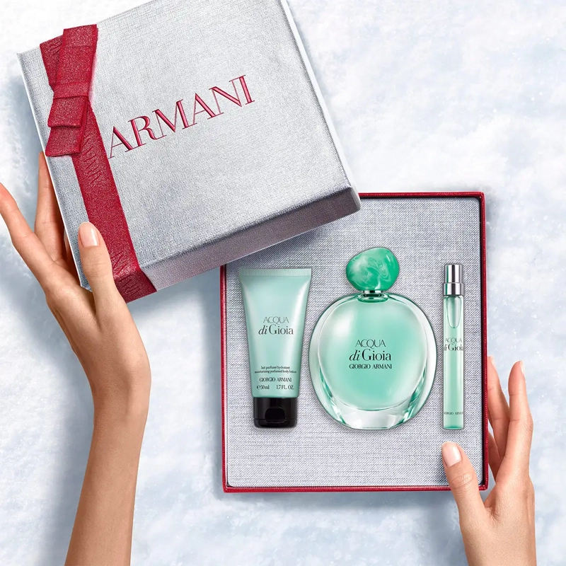 SET PERFUME MUJER GIORGIO ARMANI ACQUA DI GIOIA EDP 100ML+10ML+50ML - 3