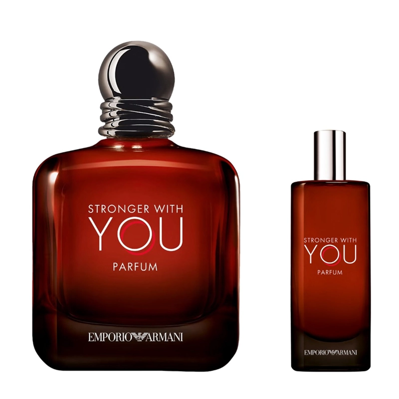 SET PERFUME HOMBRE GIORGIO ARMANI STRONGER WITH YOU PARFUM 100ML+15ML