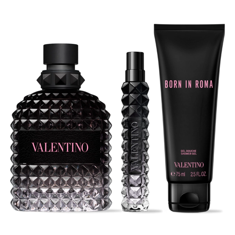 SET PERFUME VALENTINO BORN IN ROMA UOMO EDT 100ML+10ML+75ML - 1