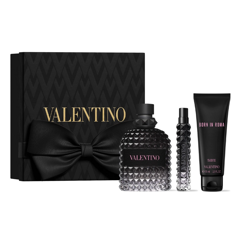 SET PERFUME VALENTINO BORN IN ROMA UOMO EDT 100ML+10ML+75ML - 2