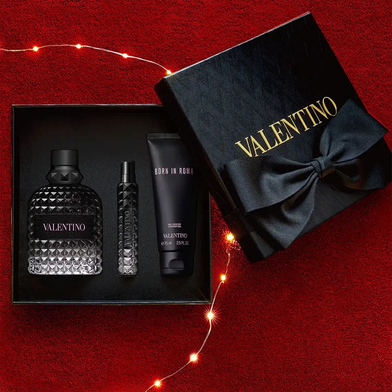 SET PERFUME VALENTINO BORN IN ROMA UOMO EDT 100ML+10ML+75ML - 3