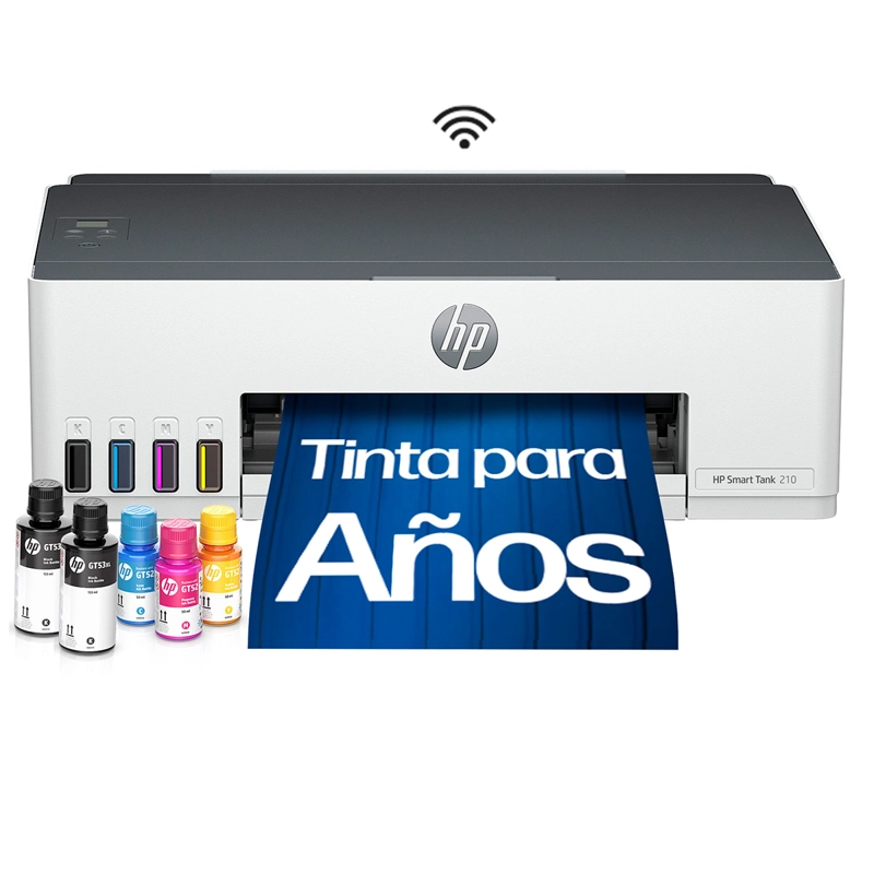 IMPRESORA HP SMART TANK 210 Blanco, foto 2