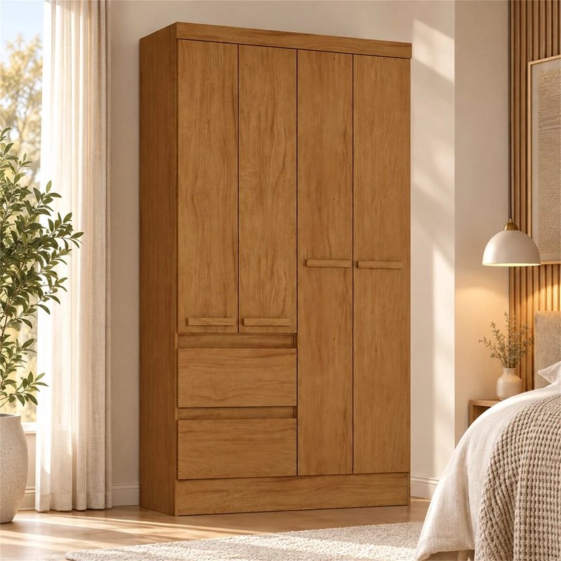 CLOSET EXIT MARAGOGI PLUS 4 PUERTAS 2 CAJONES ROBLE